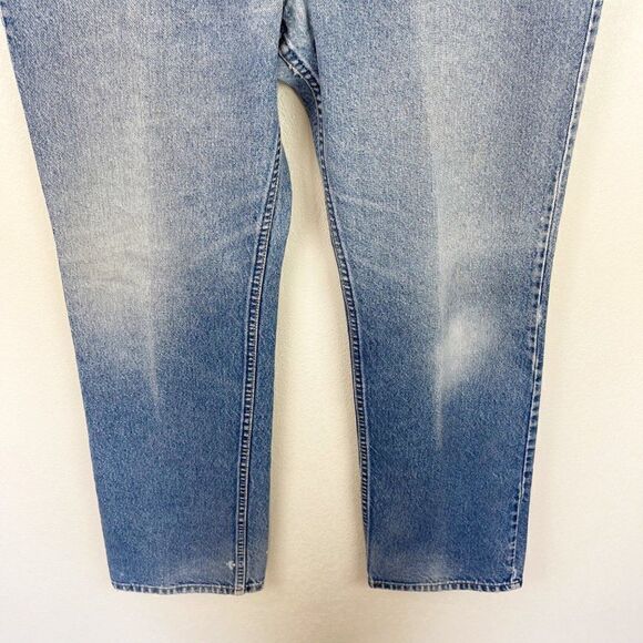 Vintage Levis 60s Big E Orange Tab Straight Leg Jeans Cotton Denim Size 40 - Picture 3 of 10